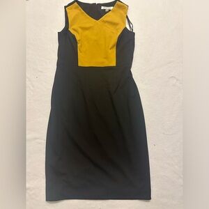 New Kasper dress color Black/Dijon size 6